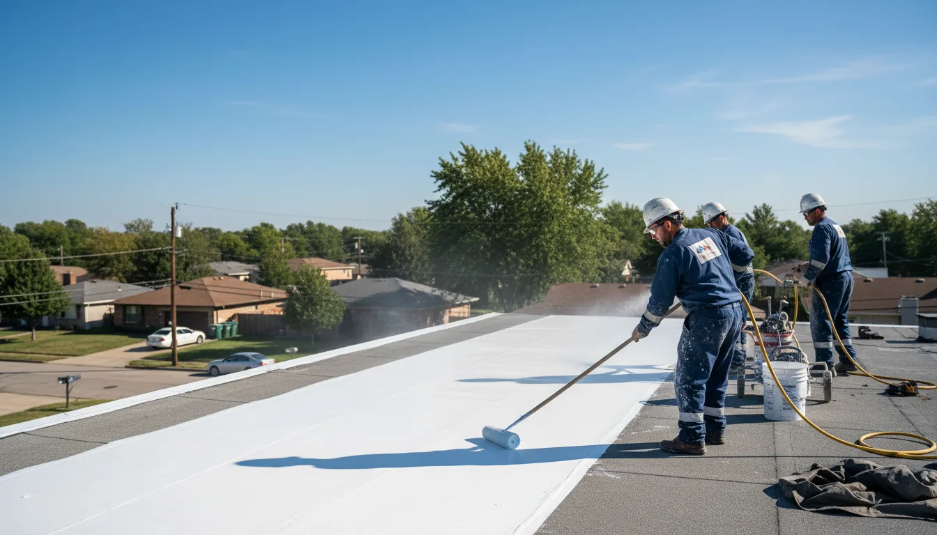 Commercial roof coating in Chautauqua, KS near me